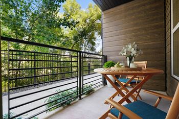 Open air patio